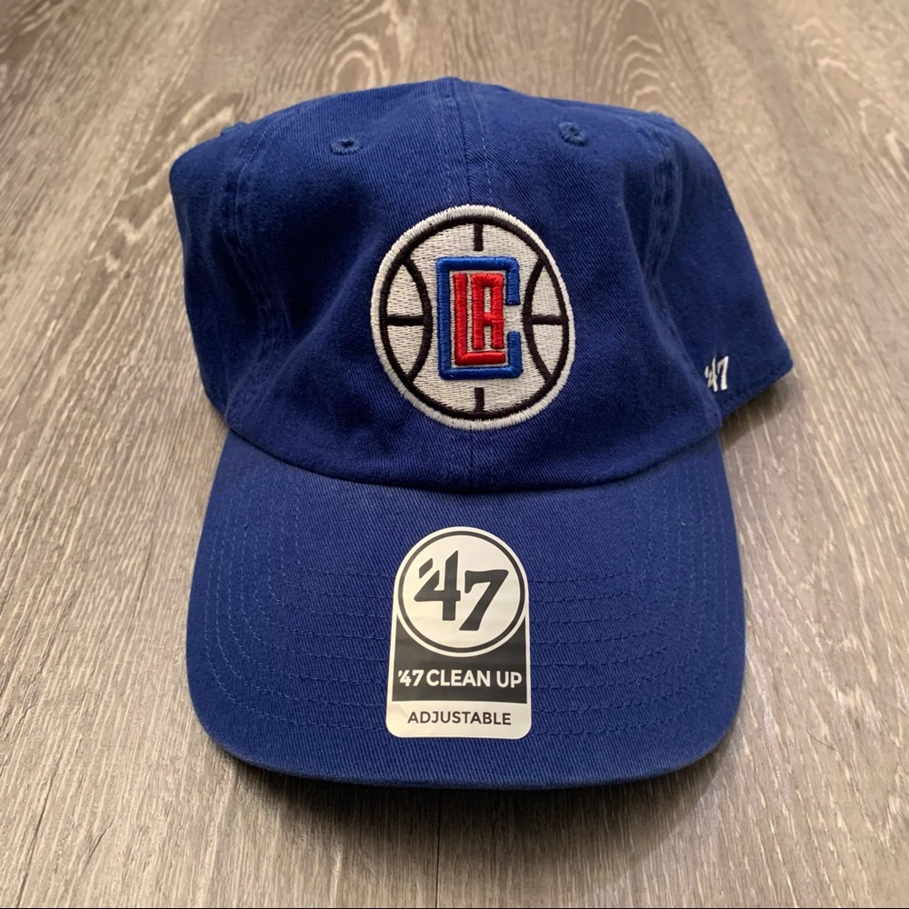 NWT Los Angeles Clippers ‘47 Brand Clean Up Royal Blue Adjustable Hat Adult OSFA